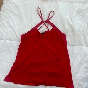Express red strappy tank